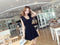 Img 1 - Korean Chiffon Spliced Lotus Flare Sexy Nightclubs Slim Look Sleeveless Strap Dress Chiffon Dress