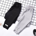 Img 1 -Sport Pants Women Korean Loose Jogger Inner Black Personality Ankle-Length Casual Thin Pants