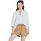 Img 5 - High Waist Clouds Shorts Women Summer Loose Slim Look Korean Short Hot Pants Plus Size Wide Leg Casual A-Line