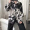 Summer ins Korean Shirt Street Style High bf Vintage Loose Dye Long Sleeved Men Outerwear