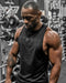 Img 4 - Men Tank Top Fitness Sporty Vest Sleeveless T-Shirt Muscle Training Tops Cotton