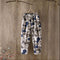 Img 7 - Summer Vintage Chiffon Three Quarter Casual Pants Women Loose Printed Straight Wide-legged