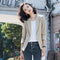 Img 2 - Blazer Women Trendy Petite Short Korean Slim Look Casual Suit Tops