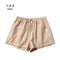 Img 7 - Quality Shorts Women Summer Outdoor High Waist Wide Leg Korean Slim Look Black Casual Pants Loose Plus Size