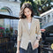 Blazer Women Trendy Petite Short Korean Slim Look Casual Suit Tops Outerwear