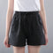 Img 4 - Cotton Women Loose Wide Leg Pants Summer Lace Short Elastic Waist Shorts