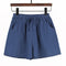 Img 11 - High Waist Cotton Blend Women Summer Loose Line Slim-Look Korean Short Plus Size Thin Wide Leg Casual Shorts