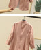 Img 9 - Blazer Women Flaxen Solid Colored Slim Look Korean Popular Cotton Blend Suit Three-Quarter Length Sleeves Thin