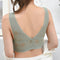 Img 3 - Thin Lace No Metal Wire Bra Flattering Sexy Women Anti-Exposed Bare Back Bralette Breathable One-Piece