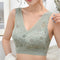 Img 2 - Thin Lace No Metal Wire Bra Flattering Sexy Women Anti-Exposed Bare Back Bralette Breathable One-Piece