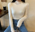 Img 13 - Korean Slimming Slim-Look Long Sleeved Half-Height Collar Women Sweater