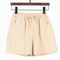 Img 7 - High Waist Cotton Blend Women Summer Loose Line Slim-Look Korean Short Plus Size Thin Wide Leg Casual Shorts