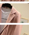 IMG 109 of Blazer Women Flaxen Solid Colored Slim Look Korean Popular Cotton Blend Suit Three-Quarter Length Sleeves Thin Outerwear