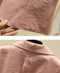 IMG 111 of Blazer Women Flaxen Solid Colored Slim Look Korean Popular Cotton Blend Suit Three-Quarter Length Sleeves Thin Outerwear
