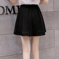 Img 3 - Chiffon Shorts Women Summer Korean High Waist Elastic Loose Slim Look Casual Plus Size Wide Leg Hot Pants