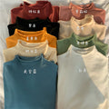 Img 9 - Korean Slimming Slim-Look Long Sleeved Half-Height Collar Women Sweater