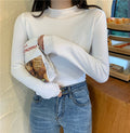 Img 6 - Korean Slimming Slim-Look Long Sleeved Half-Height Collar Women Sweater