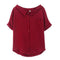 Img 5 - Short Sleeve Chiffon Blouse Summer Korean Fresh Looking Tops Loose Slim Look Doll Collar Shirt Blouse