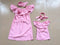 Img 4 - Popular Solid Colored Strapless Sleeveless Ruffle Family-Matching Dress Women