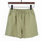 Img 9 - High Waist Cotton Blend Women Summer Loose Line Slim-Look Korean Short Plus Size Thin Wide Leg Casual Shorts