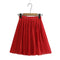 Img 9 - Women Summer Korean Chiffon Skirt Student All-Matching High Waist Flare Pleated Skirt