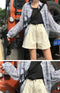 Img 8 - Denim Shorts Women Summer Korean Trendy Pants Student Wide Leg High Waist Slim Look A-Line Hot