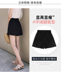 Img 7 - Chiffon Shorts Women Summer Korean Loose Plus Size Slim Look Casual High Waist Wide Leg Pants Hot Outdoor