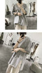 Img 7 - V-Neck Splitted Short Sleeve T-Shirt Women Summer Korean Popular Student Loose Half Sleeved Tops