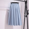 Img 11 - A-Line Mid-Length Cotton Skirt Mori Solid Colored Art Pocket Plus Size Women Summer Skirt