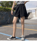 IMG 115 of Summer Suit Pants Casual Chiffon Women Shorts Loose Wide Leg insOutdoor Shorts