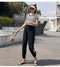 IMG 109 of Summer Korean Chiffon Women Pants Casual Loose Thin Carrot ins Pants