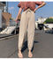 IMG 118 of Summer Korean Chiffon Women Pants Casual Loose Thin Jogger ins Pants