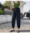 IMG 115 of Summer Korean Chiffon Women Pants Casual Loose Thin Jogger ins Pants