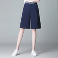 Img 8 - Shorts Women Summer High Waist Wide Leg Pants Outdoor Mid-Length Loose Plus Size A-Line Hot