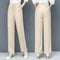 Img 8 - Summer Straight Denim Pants Women Wide Leg High Waist Plus Size Drape Loose Ice Silk Casual Long Pants