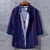 Img 3 - Trendy Three-Quarter Length Sleeves Men Shirt Youth Student Striped Half Sleeved Korean Slim Look Men Shirt