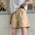 IMG 112 of Cargo Shorts Women Student Summer Loose Straight bfWide Leg Mid-Length Couple Pants Shorts