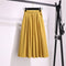 Img 9 - A-Line Mid-Length Cotton Skirt Mori Solid Colored Art Pocket Plus Size Women Summer Skirt