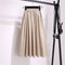 Img 10 - A-Line Mid-Length Cotton Skirt Mori Solid Colored Art Pocket Plus Size Women Summer Skirt