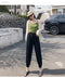 IMG 107 of Summer Korean Chiffon Women Pants Casual Loose Thin Jogger ins Pants