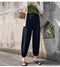 IMG 116 of Summer Korean Chiffon Women Pants Casual Loose Thin Jogger ins Pants