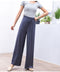 IMG 119 of Modal High Waist Long Pants Loose Korean Straight Clouds Wide Leg Women Cool Pants