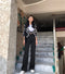 IMG 106 of Wide Leg Pants Women Suits High Waist Loose Floor Length Straight Jeans Slim Look Drape Long Pants