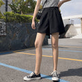 Img 4 - Summer Suit Pants Casual Chiffon Women Shorts Loose Wide Leg insOutdoor