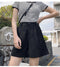 IMG 108 of Summer Suit Pants Casual Chiffon Women Shorts Loose Wide Leg insOutdoor Shorts