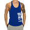 Muscle Fitness Loose Casual Sporty Tank Top Men Europe Trendy Breathable Sleeveless T-Shirt logo Tank Top