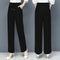 Img 7 - Summer Straight Denim Pants Women Wide Leg High Waist Plus Size Drape Loose Ice Silk Casual Long Pants