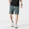 Img 10 - Cotton Blend Shorts Men Casual Pants Youth Loose Bermuda Korean Beach Oriental Bermuda Shorts