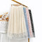 Img 1 - Printed Mesh Daisy Chiffon A-Line Drape Floral Fairy-Look Summer Slim Look Mid-Length Skirt