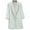 Img 4 - Striped Blazer Women Mid-Length Popular Casual Suit Korean Thin Breathable